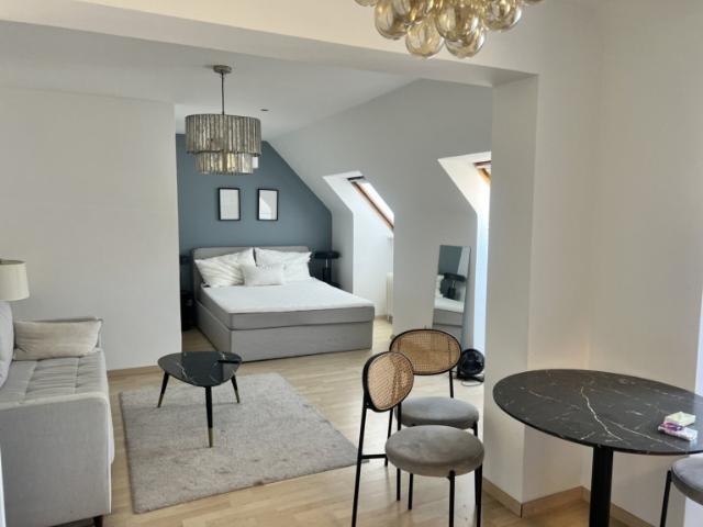 Voll möblierte 1 Zimmer DG Wohnung in 1060 Wien mit Einbauküche und Aufzug zu mieten!