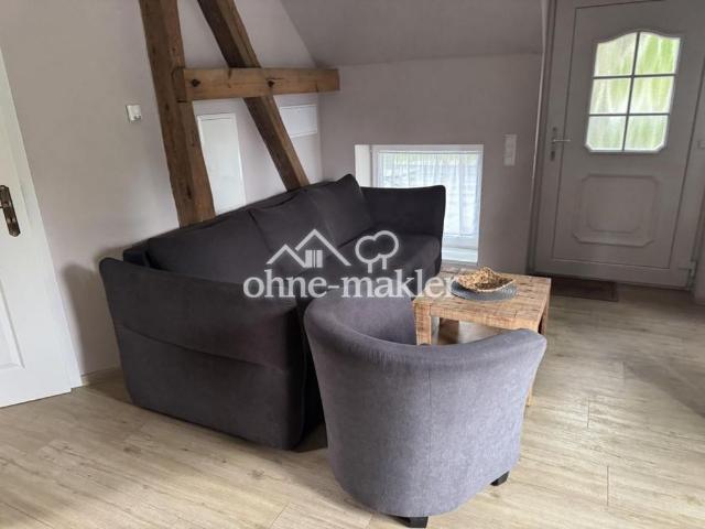 Voll möblierte 2 Raumwohnung mit Einbauküche auf einem Bauernhof in Parstein