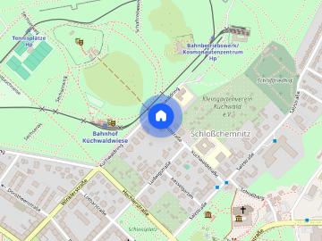Voll möblierte 2 Raum Wohnung im Chemnitzer Stadtteil Schlosschemnitz