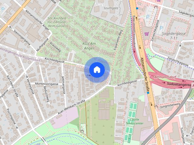 Voll möblierte 2 Zimmer Wohnung mit Südterrasse, 1230 Wien Liesing, Untermiete ab 10.11.2026