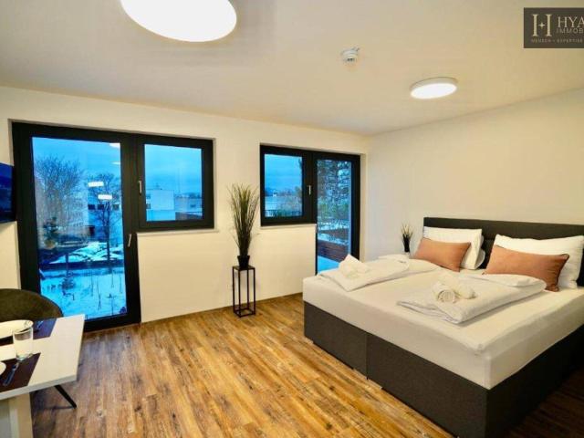 Voll möbliertes Neubau Apartment im 3.Liftstock mit großzügiger Terrasse | flexible Eigennutzung oder Kurzzeitvermietung Airbnb | ca.11,68 % Bruttoumsatzrendite 2025