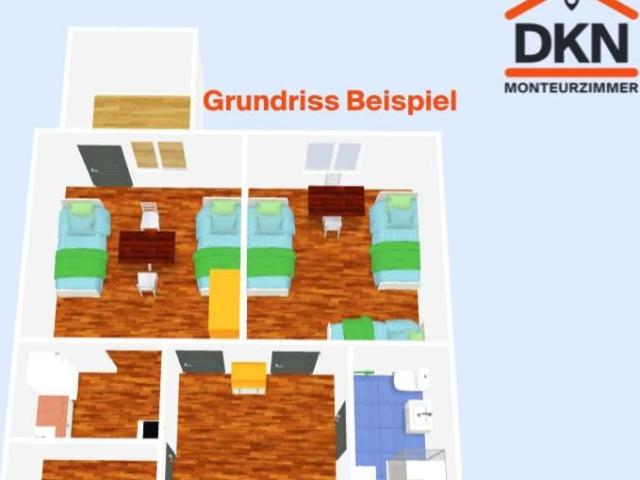 Voll ausgestattetes 2 Zimmer Apartment in Chemnitz – ideal für bis zu 5 Personen, Chemnitz Amsterdam Apartments for Rent