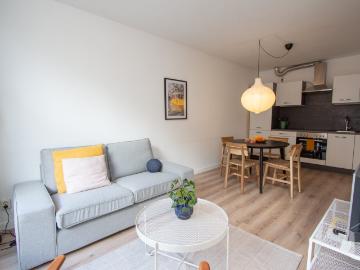Volledig gemeubileerd appartement in Kralingen, gelegen aan de Lambertusstraat. Kralingen is een vrij rustige wijk met veel hoogopgeleide bewoners en heeft een goede metro en tramverbinding met de Erasmus Universiteit en het centrum. Daarnaast ligt het K