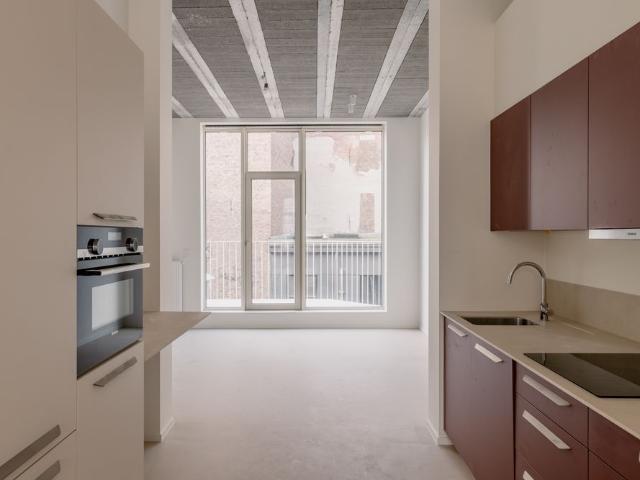 Volledig gerenoveerd duplex appartement met uitzicht op de monumentale gevel van Hilton