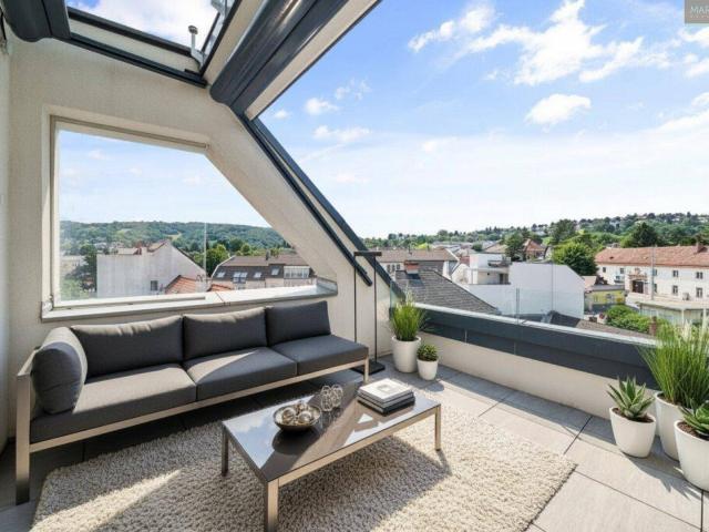 Vollklimatisiertes 2 Zimmer Penthouse in ERSTBEZUGS Qualität mit Terrasse und Garage