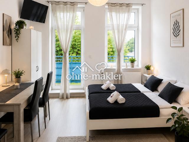 Vollmöblierte Wohnung mit Balkon / Glasfaser Internet Uninah / Stadtnah / Nahe Autobahn