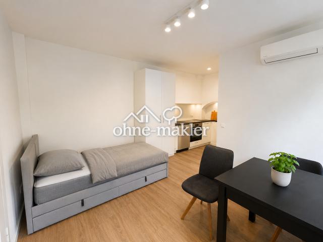 Vollmöbliertes 1 Zimmer Apartment – Erstbezug nach Modernisierung mit Einbauküche & Klimafunktion