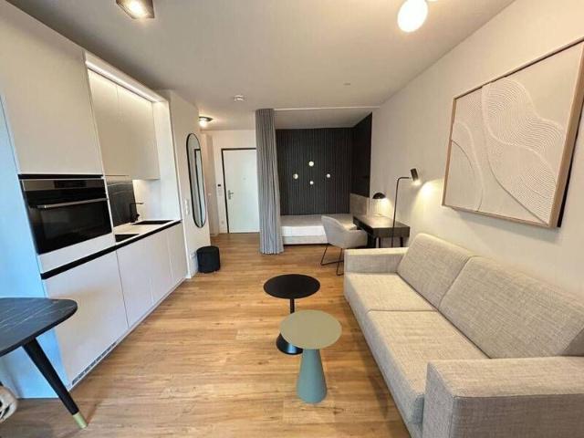 Vollmöbliertes Design Apartment inkl. Einbauküche & Terrasse | kurzfristig verfügbar