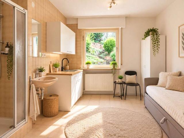 Vollmöbliertes Studioapartment in Stuttgart Ost