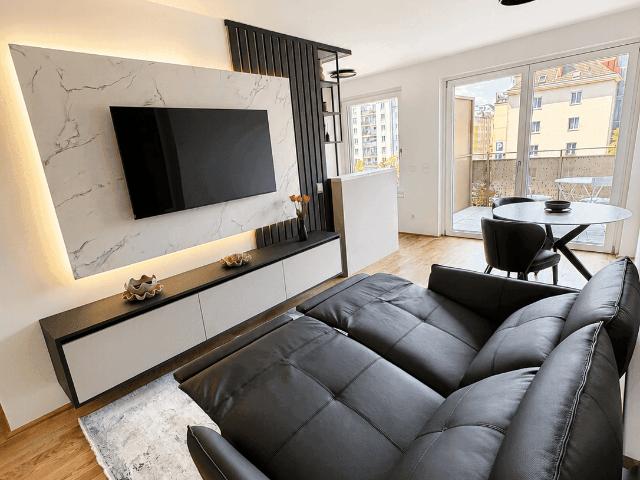 Vollmöblierter Premium Erstbezug im Village im Dritten – 2 Zimmer mit Fitness, Co Working Bereich & Rooftop Terrasse / Fully Furnished Premium First Occupancy in Village im Dritten – 2 Rooms with Fitness, Co Working Area & Rooftop Terrace