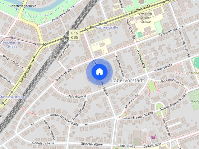 Vollständig renovierte 2 Raum Wohnung in Erfurt Süd mit Balkon & Stellplatz!
