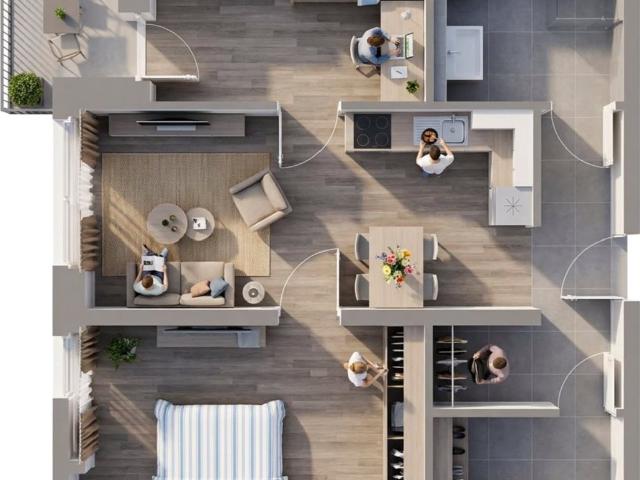 VORSCHAU | Dachgeschoss Wohnung mit 3 Zimmer, Abstellraum und Balkon in OL Bürgerfelde