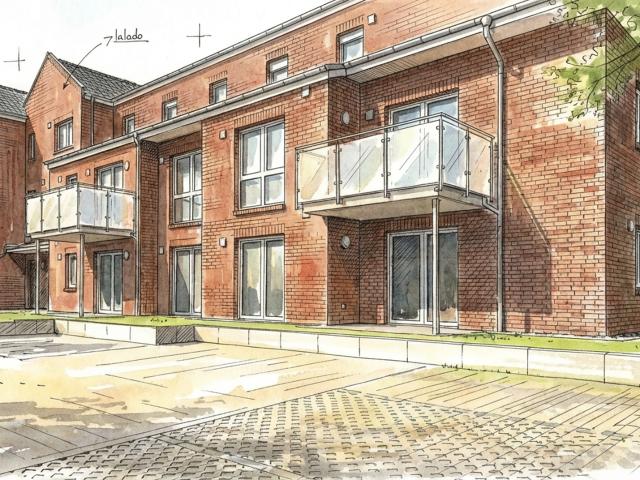 Eigentumswohnung in KfW40+QNG Siegel im Ortskern von Wardenburg [WHG10]