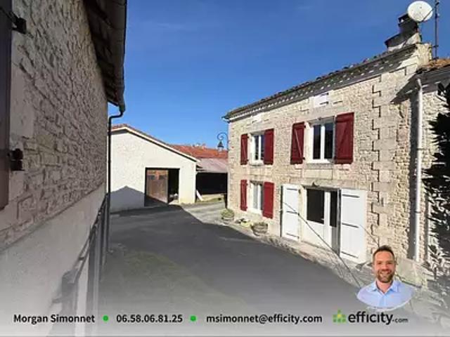 Vouharte 16330 Achat / Vente maison 5 pièces t5 jardin