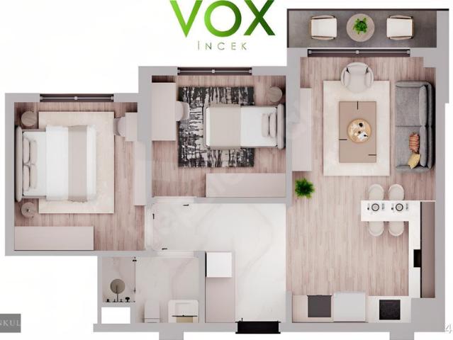 VOX İNCEK SATIŞ OFİSİ 'NDEN SATILIK 2+1 FIRSAT DAİRE