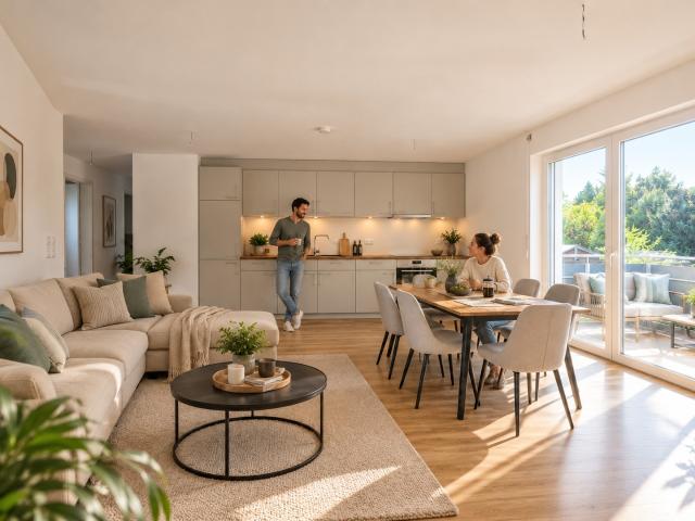 W8 Obergeschoss | 3 Zimmer | 87,36 qm in Krumbach W8