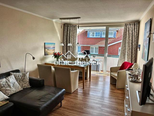 Wangerooge: Ferienwohnung mit 2 Balkonen – 100 m zum Strand – provisionsfrei