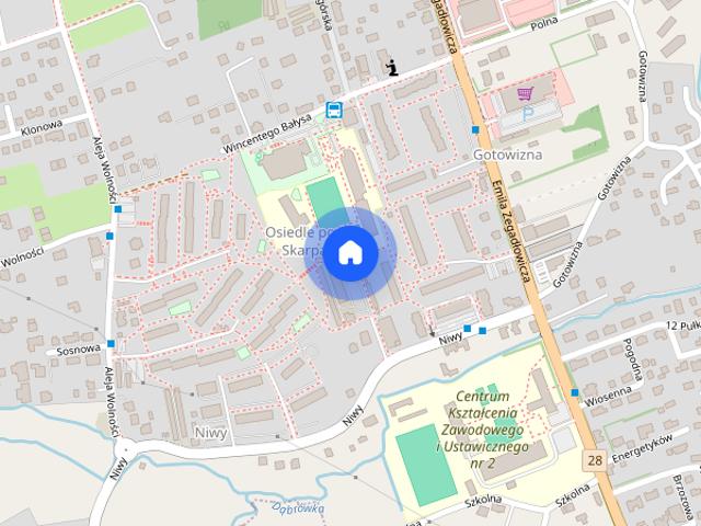 Wadowice, os. Skarpa – mieszkanie 40m2, 2 pokoje, III pietro