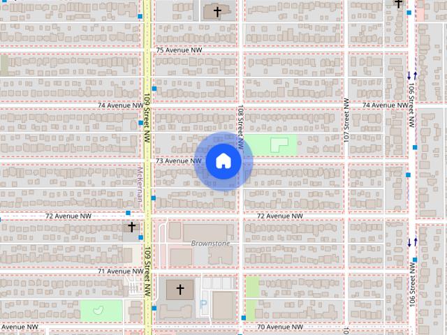 Walk UofA, Scona, Whyte Ave Shops, Bus stops, Short ride DT
