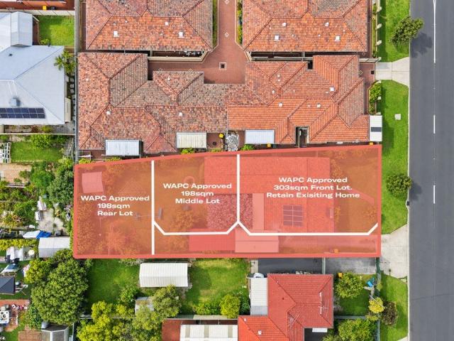 WAPC and DA Approved Site. Retain and Build Two New 4x2 Homes