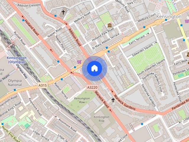 Warwick Gardens, Earls Court, London, W14