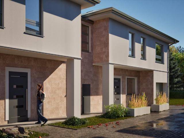 Nowoczesny bliźniak 133 m² z garażem i dużymi oknami zapraszam
