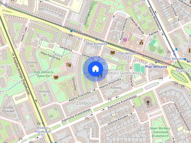 Warszawa, Żoliborz, P. Suzina, mieszkanie, do wynajęcia, 1 pokój