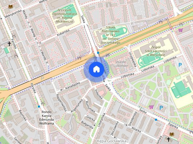Warszawa Praga Południe, al. Stanów Zjednoczonych