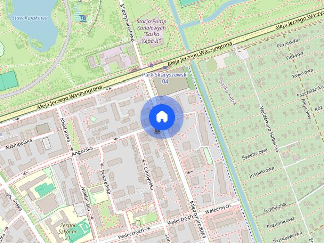Warszawa, Praga Południe/Saska Kępa, Międzynarodowa, mieszkanie, do wynajęcia, 1 pokój