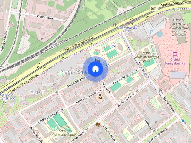 Warszawa Praga Pn Darwina kawalerka 28m2 UW
