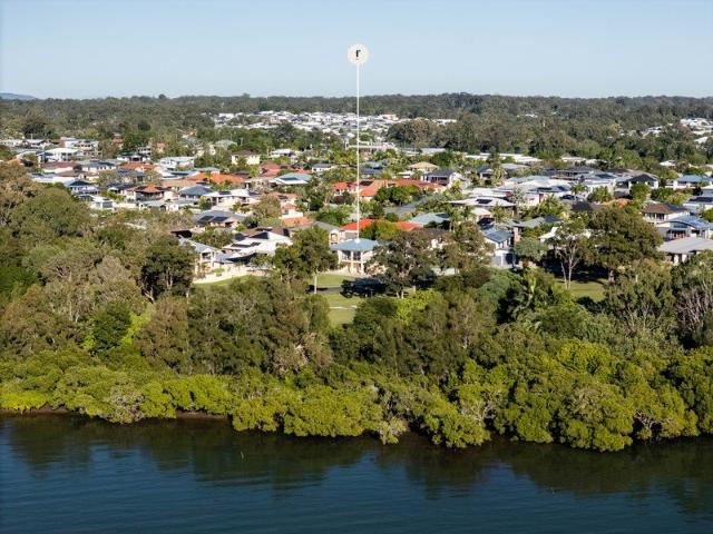 Water Views & A Front Row Seat to the Shores of Moreton Bay Opposite A Private Reserve