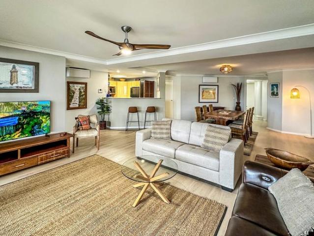 Waterfront air conditioned two bedroom plus study fully furnished apartment