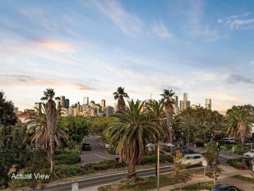 Waterfront Luxury with Dual Balconies and Uninterrupted City Views