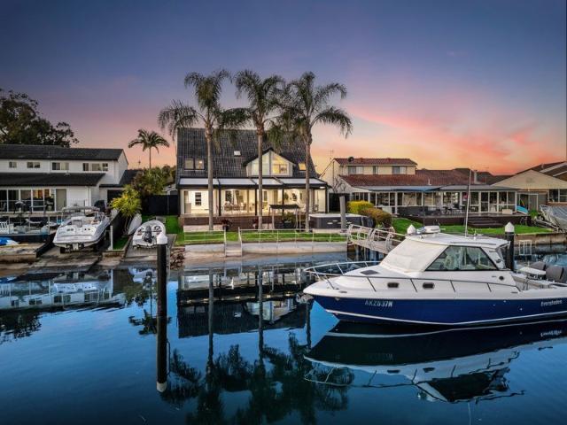Waterfront luxury with private jetty and spa