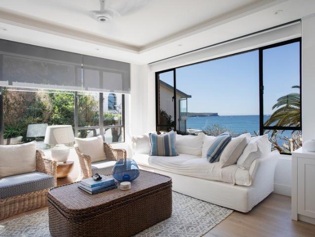Waterfront two bedroom sanctuary with Balmoral Beach access, sweeping harbour panoramas and parking $3,200/week fully furnished including bills