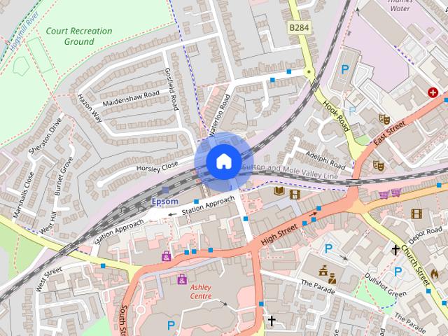 Waterloo Road, Epsom, Surrey. KT19