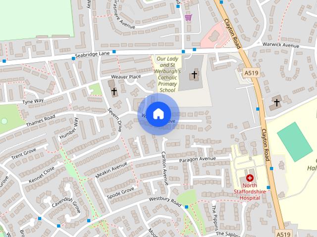 Waveney Court, Waveney Grove, Newcastle Under Lyme, Staffordshire, ST5