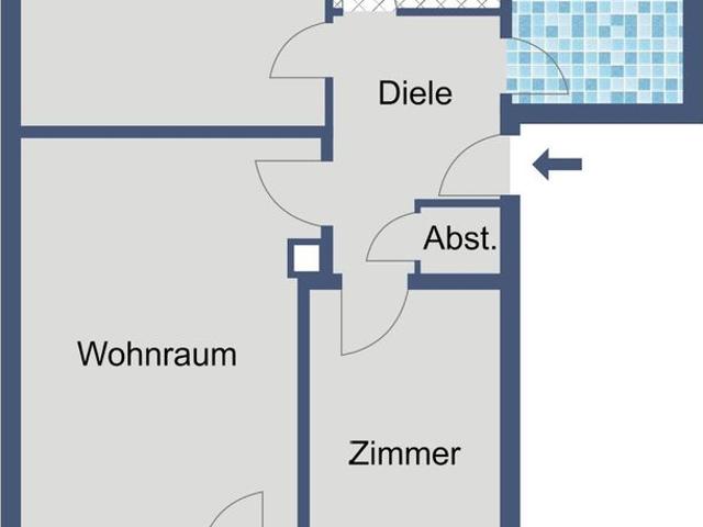 WBS erforderlich Gut geschnittene 3 Zimmer Wohnung für kleine Familien