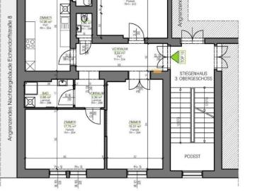 Wohnung zur Miete in Hasnerplatz - Balkon