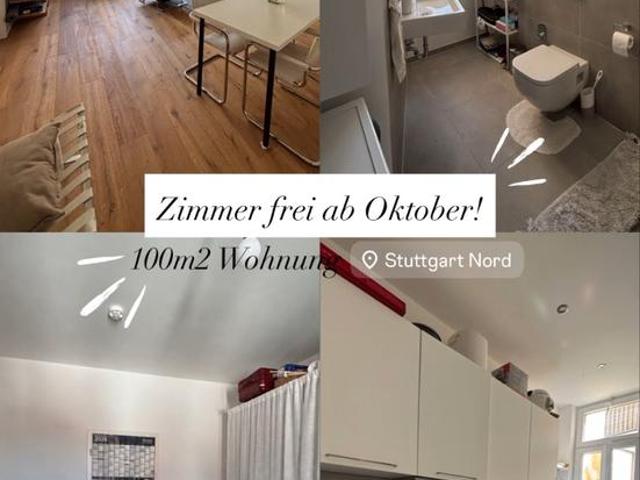 WG Zimmer frei in 100m2 Wohnung in Stuttgart Nord