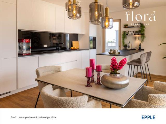 Weitblick ins Grüne: 3 Zimmer Penthaus mit Loggia und Dachterrasse – am BUGA Park in Mannheim