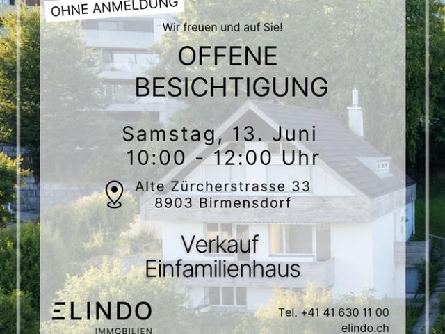Weitblick & Sonne Ihr Traumhaus in Birmensdorf ZH