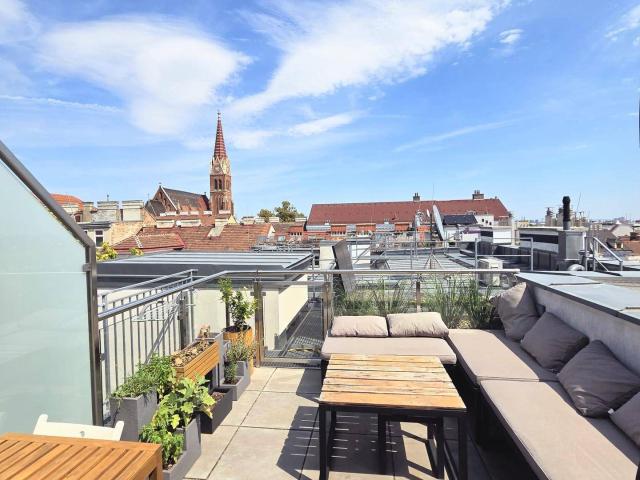 Weitblick über Wien, 103 m² auf zwei Ebenen, eigene Dachterrasse PROVISIONSFREI