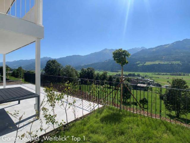 Weitblick W1 Erstbezug: 2 Zimmer Gartenwohnung mit traumhaftem Panorama