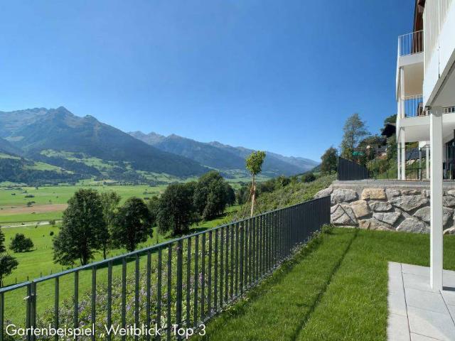 Weitblick W3 Erstbezug: 3 Zimmer Gartenwohnung mit traumhaftem Panorama