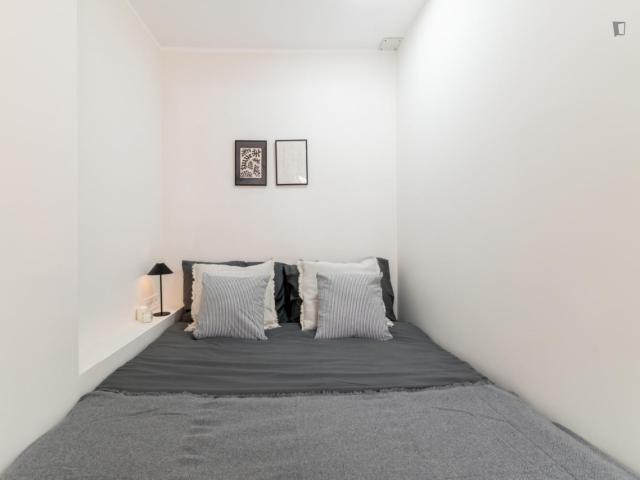 Welcomign double bedroom with a private terrace, in El Bon Pastor