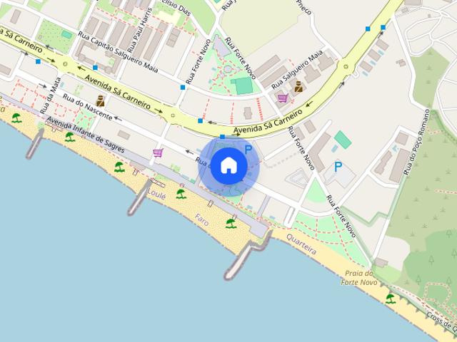 Welcoming 2 Bedroom Apartment with a balcony and Gaivota beach front