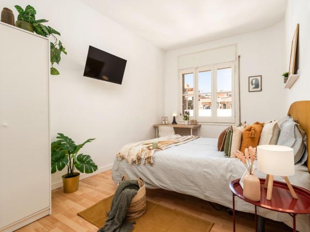 Welcoming double bedroom in the Sants neighbourhood