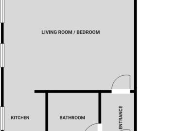 Welcoming studio near the U Karl Marx Str. subway station