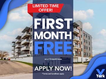 Apartment for rent in Huron - Terrace, Parking